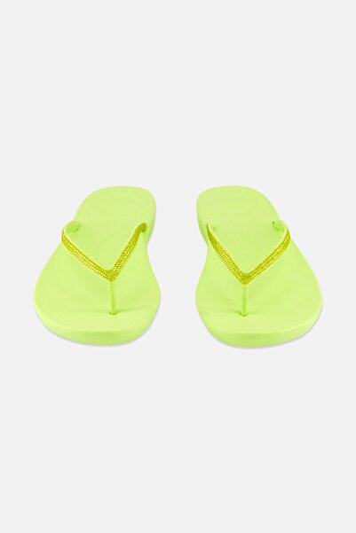 Fitflop Women Iqushion Sparle Slip On Slippers, Lime Green