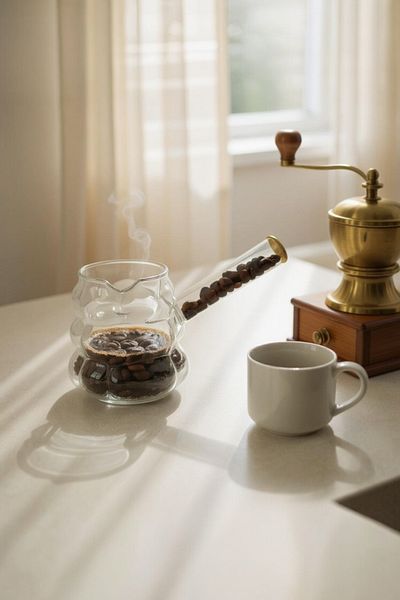 UCR HOME Grape Pattern Balloon Coffee Milk Coffee Pot Heat Resistant Glass with Coffee Bean Handle 400ml