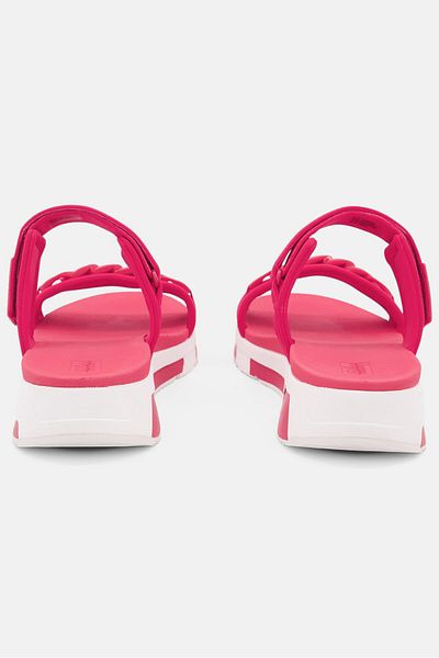 Fitflop Women Velcro Heda Chain Slides, Red