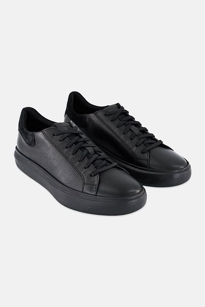 Geox Men U Deiven Lace Up Casual Shoes, Black