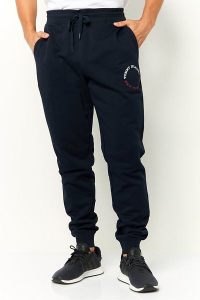 Tommy Hilfiger Men Regular Fit Solid Jogger Pants, Navy