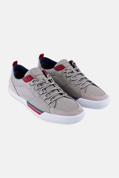 Geox Men Lace Up Casual Shoes, Light Grey