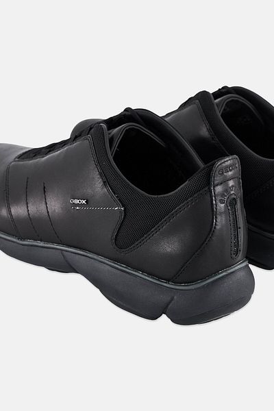 Geox Men U Nebula Lace Up Casual Shoes, Black