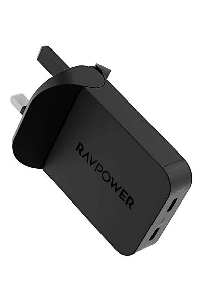 RavPower RP-PC1079 PD Pioneer 65W 2-Port Wall Charger - Black