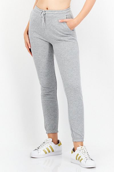 Don't Call Me Jennyfer Women Regular Leg Heather Jogger Pants, Chine Grey