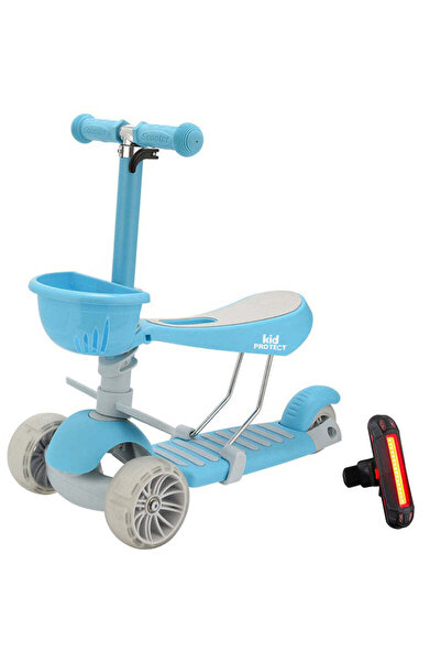 KidProtect Παιδικό σκούτερ 3 σε 1 εξαιρετικά ασφαλές, μπλε