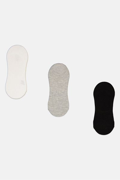Nordland Men 3 Pairs Invisible Socks, Multicolor