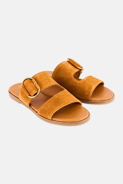 Geox Women D Naileen A Slip On Sandals, Brown