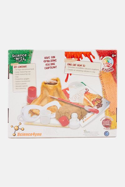 Science 4 You Science Of Arts Crafts Volcano DIY Kit, Red Combo