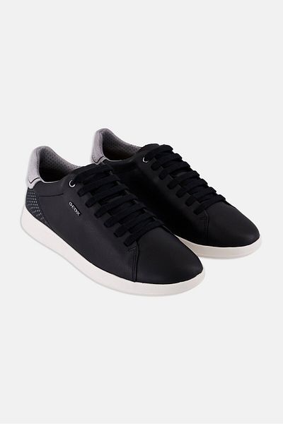 Geox Men U Kennet B Lace Up Casual Shoe, Black