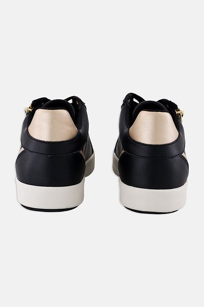 Geox Women D Blomiee Lace Up Casual Shoes, Black