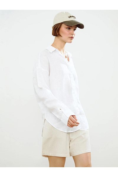 LC Waikiki Cămașă pentru femei Xside oversize 100% in (S5)