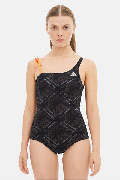 adidas Women Brand Logo One Piece Swimwear, Black