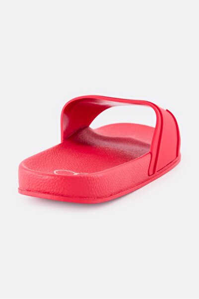 Ocean Pacific Men Brand Logo Slip On Slides, Red