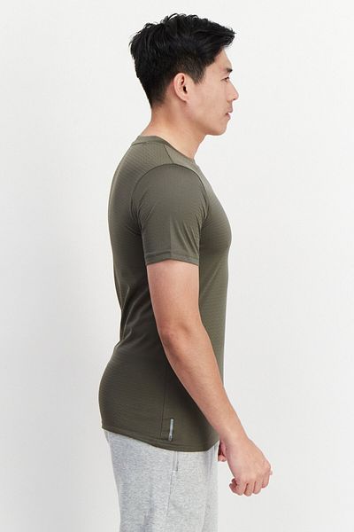 Puma Men Sportswear Fit Brand Logo Training T Shirt, Dark Green