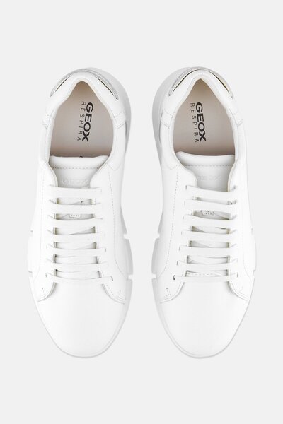 Geox Men Adacter Lace Up Casual Shoes, White