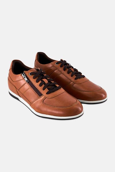 Geox Men U Renan Lace Up Casual Shoes, Brown