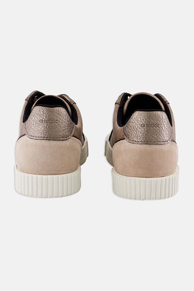 Geox Women D Blomiee C Lace Up Sneakers, Lt Taupe