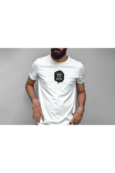 YEACHY Unisex Win εμπριμέ μπλουζάκι
