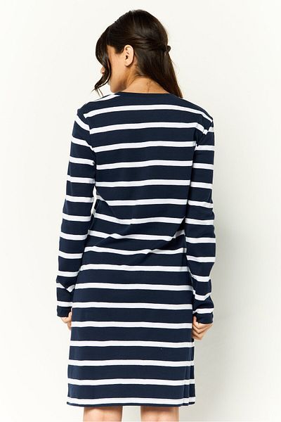 Tommy Hilfiger Women Stripe Long Sleeve Mini Dress, Multicolor