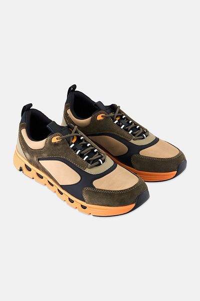 Geox Men U Spherica Ecub4 Lace Up Sneakers, Multicolor