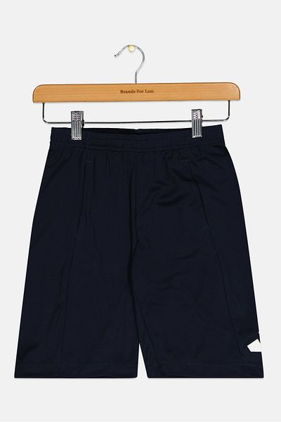 adidas Kids Boy Brand Logo Running Shorts, Deep Navy