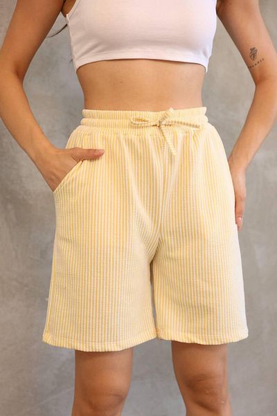 QBZ Pantaloni scurți cu dungi cu talie elastică CITY BOY