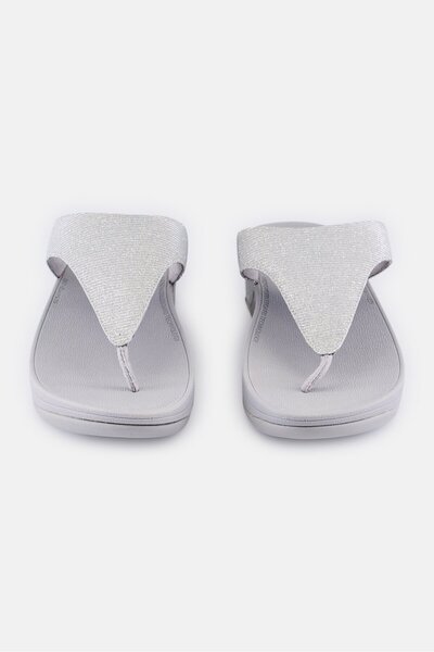 Fitflop Women Lottie Glitzy Slip On Sandals, Sliver