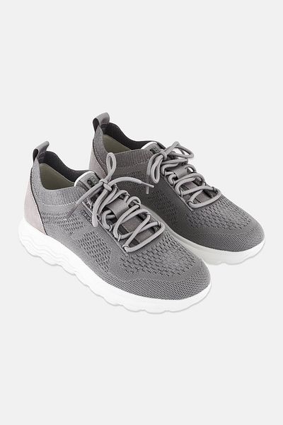 Geox Women Spherica Slip On Sneaker Shoes, Grey