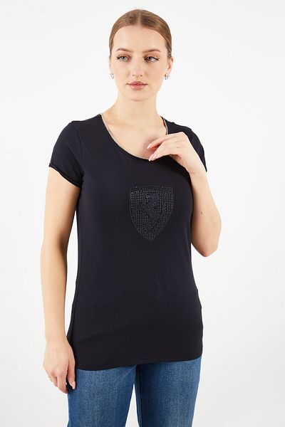 Scuderia Ferrari Women Sportswear Fit Short Sleeve Running Top, Black