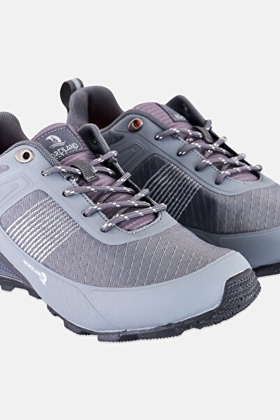 Nordland Men Brand Logo Lace Up Hiking Shoes, Grey