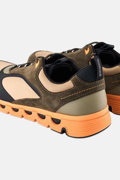 Geox Men U Spherica Ecub4 Lace Up Sneakers, Multicolor