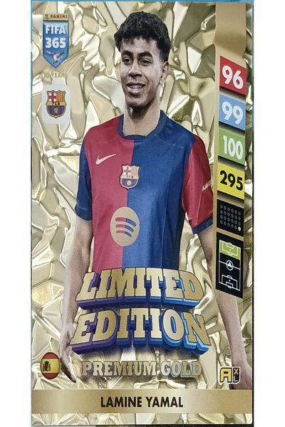 Panini لامين يامال إصدار محدود من الإصدار الذهبي الفاخر
