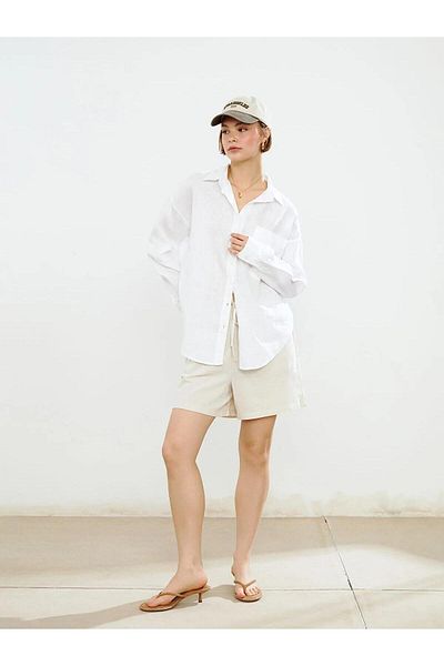 LC Waikiki Cămașă pentru femei Xside oversize 100% in (S5)