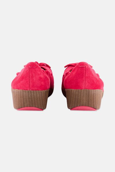 Fitflop Women F Pop Suede Slip On Flats, Pink