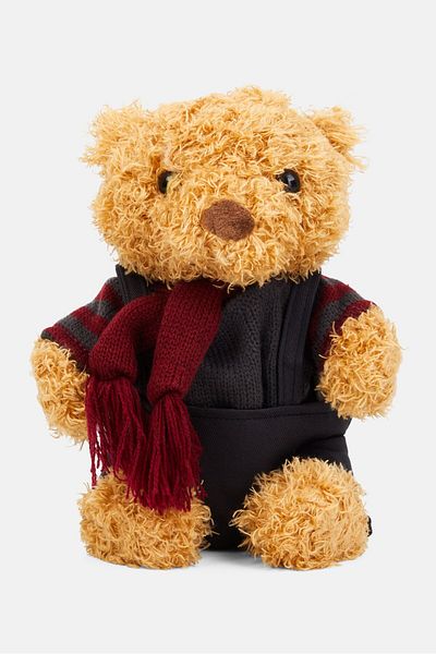Muy Mucho Mr Brown Teddy Bear On A Box, Tan