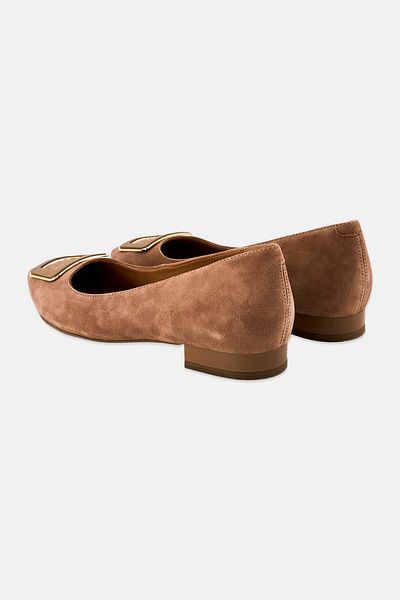 Geox Women D Charyssa Slip On Suede Shoes, Tan