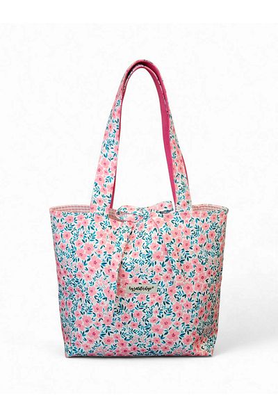 Ayza Stüdyo Pink Floral Women's Summer Shoulder Bag
