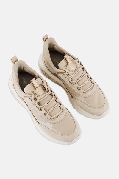 Geox Women D Spherica Actif Lace Up Casual Shoes, Multicolor