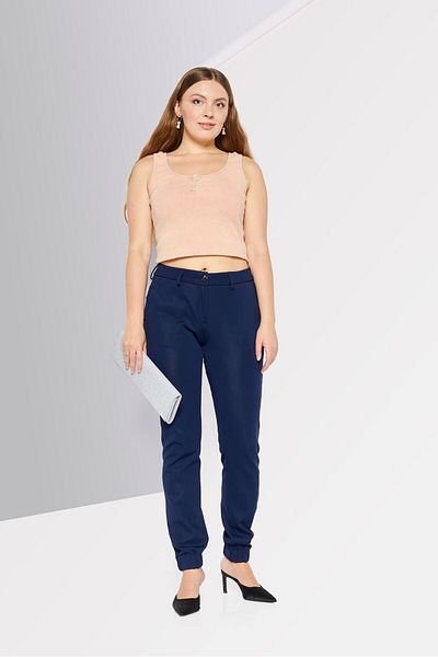 Scuderia Ferrari Women Slim Fit Solid Sweatpants, Navy