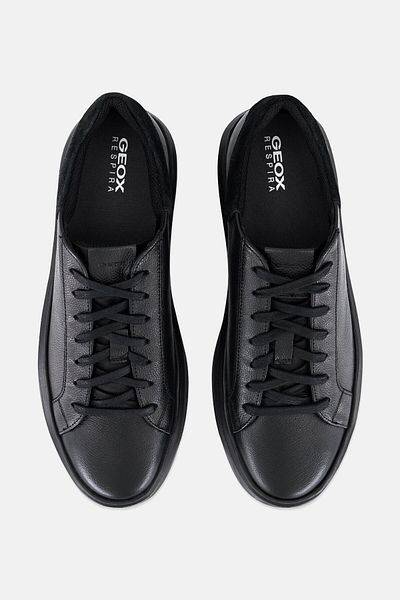 Geox Men U Deiven Lace Up Casual Shoes, Black
