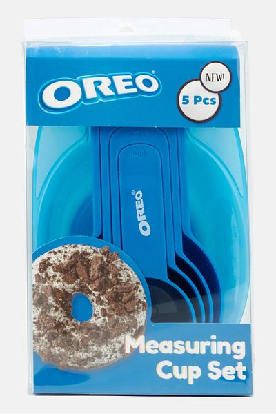 Oreo 5 Pieces Measuring Cup Set, Blue