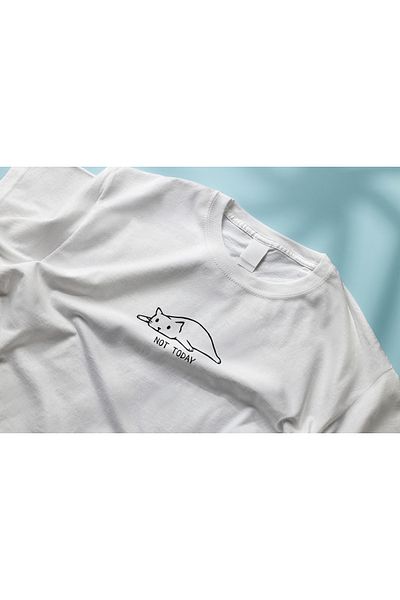 YEACHY Μπλουζάκι Unisex Animal Cat με στάμπα