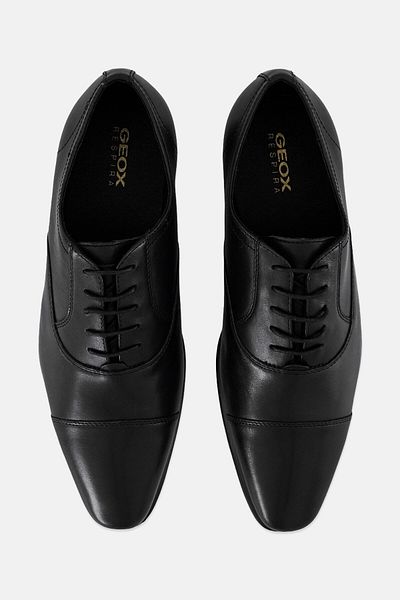 Geox Men High Life Lace Up Oxford Shoes, Black