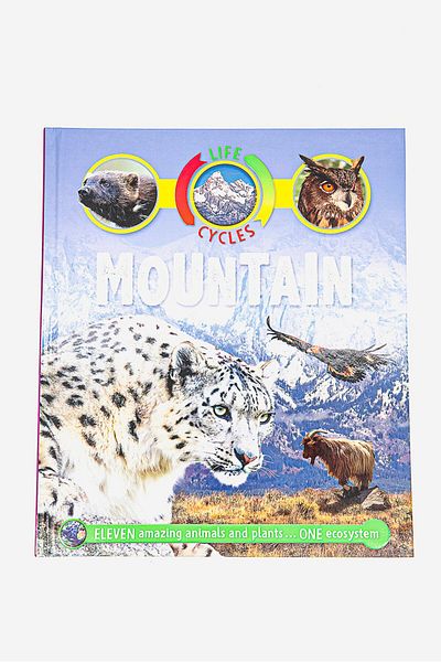 Sean Callery Life Cycles Mountain Book, Blue Combo