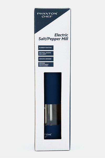 Phantom Chef Electric Salt Shaker Mill, Teal Blue