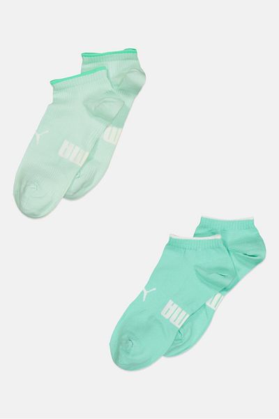 Puma Women 2 Pair Brand Logo Ankle Socks, Multicolor