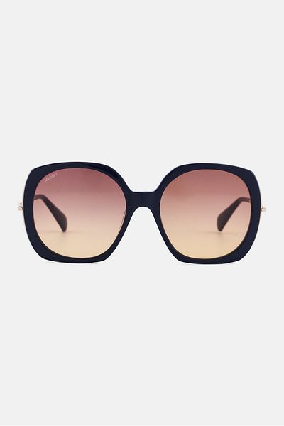 Max Mara Women MM007990F58 Butterfly Sunglasses, Gradient Brown