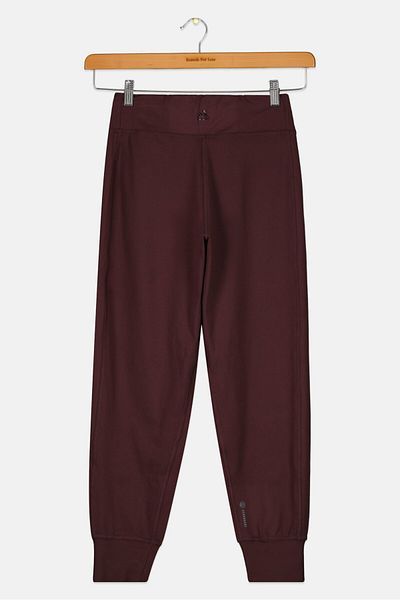 adidas Kids Girl Regular Fit Outdoor Leggings, Dark Maroon