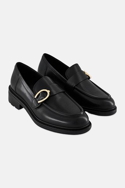 Geox Women D Walk Pleasure C Slip On Chunky heel Casual Shoe, Black